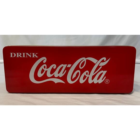 Vintage Coca Cola 1997 12" Collectors Tin with Lid Delivery Truck Design - Picture 4 of 7